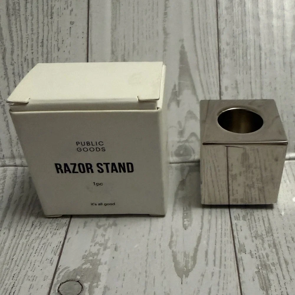 Public Goods Razor Stand Silver New